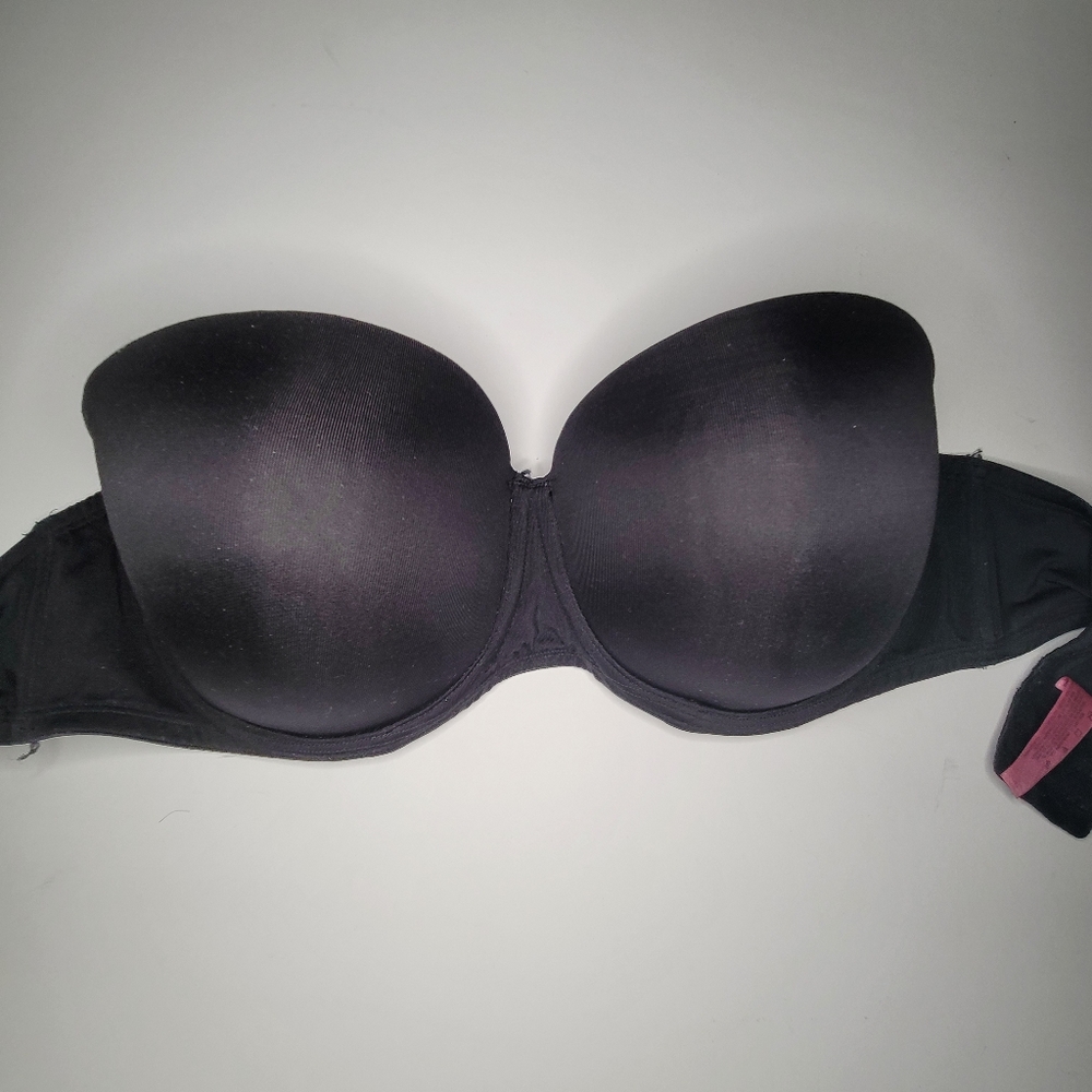 Black fruit of the loom strapless bra